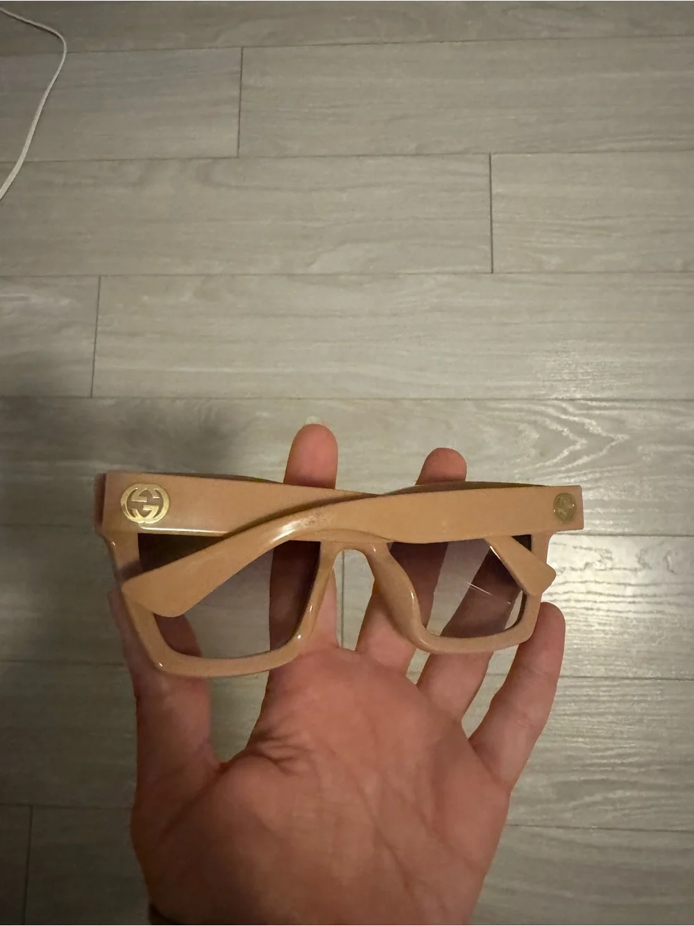 Gucci Minimal Cat Eye Sunglasses, 54mm, Blush Pink